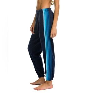 Aviator Nation Five-Stripe Navy Sweatpants